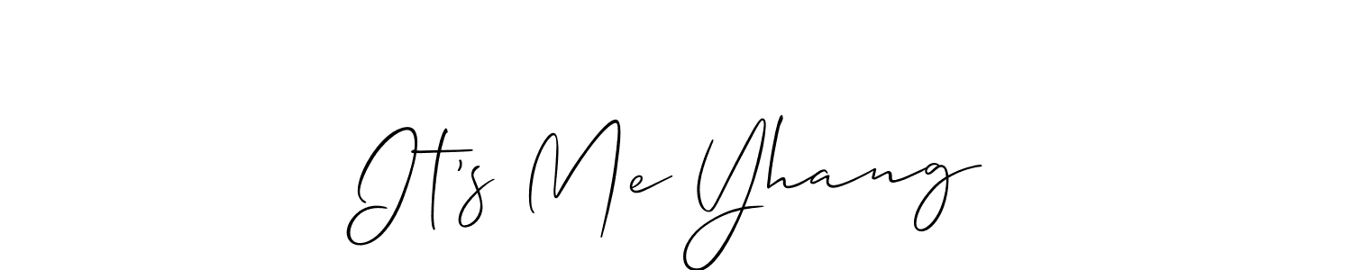 Make a short It’s Me Yhang signature style. Manage your documents anywhere anytime using Allison_Script. Create and add eSignatures, submit forms, share and send files easily. It’s Me Yhang signature style 2 images and pictures png