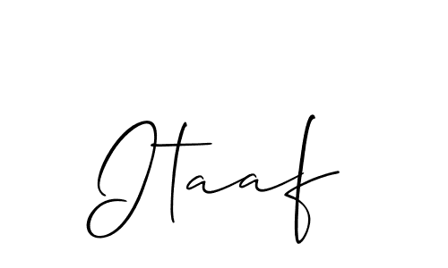 It looks lik you need a new signature style for name Itaaf. Design unique handwritten (Allison_Script) signature with our free signature maker in just a few clicks. Itaaf signature style 2 images and pictures png