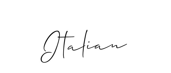 The best way (Allison_Script) to make a short signature is to pick only two or three words in your name. The name Italian include a total of six letters. For converting this name. Italian signature style 2 images and pictures png