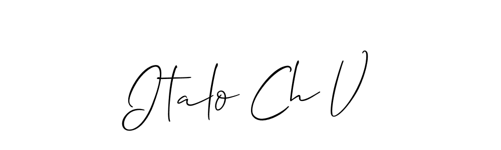It looks lik you need a new signature style for name Italo Ch V. Design unique handwritten (Allison_Script) signature with our free signature maker in just a few clicks. Italo Ch V signature style 2 images and pictures png