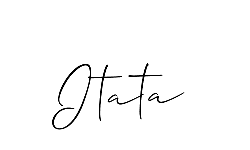 This is the best signature style for the Itata name. Also you like these signature font (Allison_Script). Mix name signature. Itata signature style 2 images and pictures png