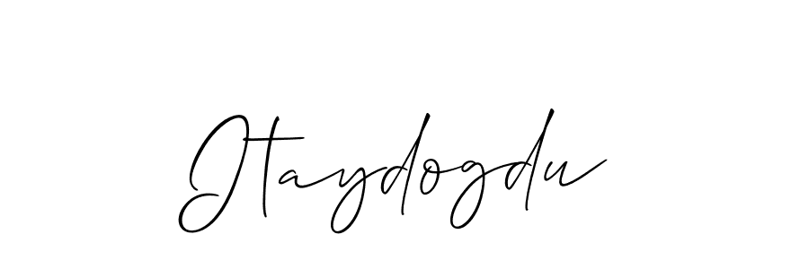 You should practise on your own different ways (Allison_Script) to write your name (Itaydogdu) in signature. don't let someone else do it for you. Itaydogdu signature style 2 images and pictures png