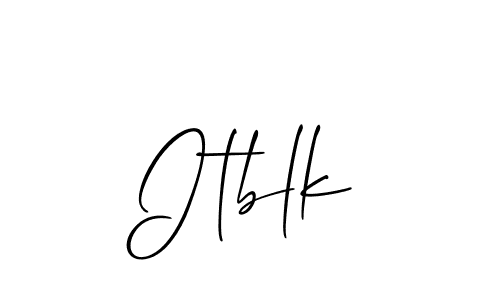 Use a signature maker to create a handwritten signature online. With this signature software, you can design (Allison_Script) your own signature for name Itblk. Itblk signature style 2 images and pictures png