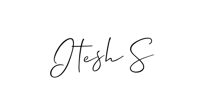 Best and Professional Signature Style for Itesh S. Allison_Script Best Signature Style Collection. Itesh S signature style 2 images and pictures png