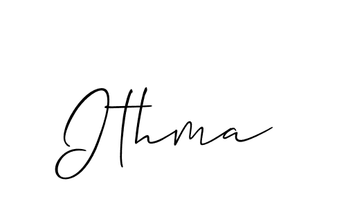 Make a beautiful signature design for name Ithma. Use this online signature maker to create a handwritten signature for free. Ithma signature style 2 images and pictures png