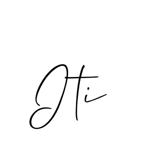 if you are searching for the best signature style for your name Iti. so please give up your signature search. here we have designed multiple signature styles  using Allison_Script. Iti signature style 2 images and pictures png