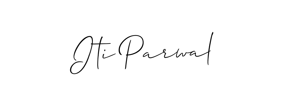 Make a beautiful signature design for name Iti Parwal. Use this online signature maker to create a handwritten signature for free. Iti Parwal signature style 2 images and pictures png