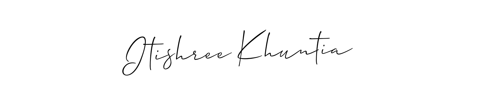 Make a beautiful signature design for name Itishree Khuntia. Use this online signature maker to create a handwritten signature for free. Itishree Khuntia signature style 2 images and pictures png