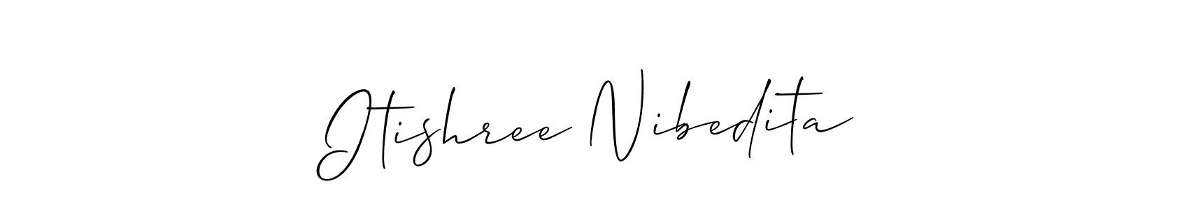 Similarly Allison_Script is the best handwritten signature design. Signature creator online .You can use it as an online autograph creator for name Itishree Nibedita. Itishree Nibedita signature style 2 images and pictures png