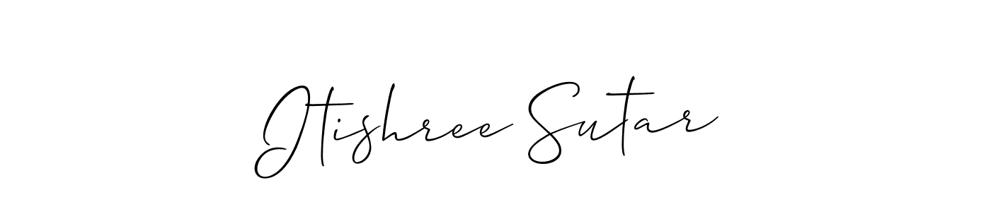 Make a beautiful signature design for name Itishree Sutar. Use this online signature maker to create a handwritten signature for free. Itishree Sutar signature style 2 images and pictures png