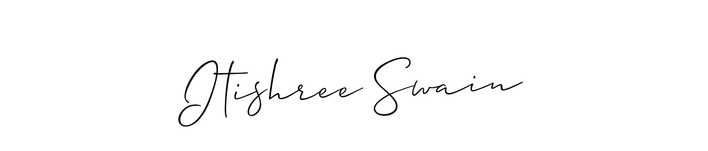 Best and Professional Signature Style for Itishree Swain. Allison_Script Best Signature Style Collection. Itishree Swain signature style 2 images and pictures png