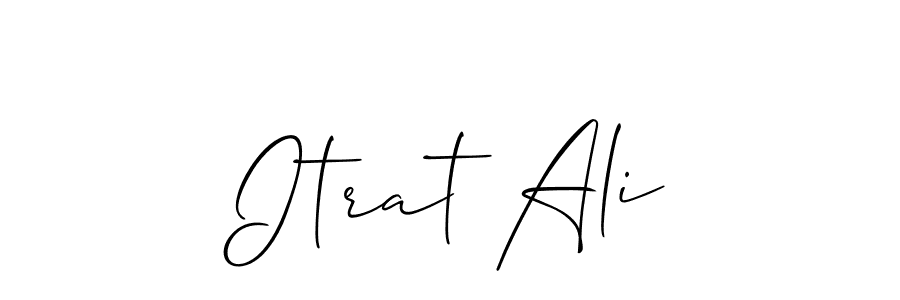 Make a beautiful signature design for name Itrat Ali. Use this online signature maker to create a handwritten signature for free. Itrat Ali signature style 2 images and pictures png
