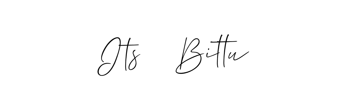 Make a beautiful signature design for name Its    Bittu. Use this online signature maker to create a handwritten signature for free. Its    Bittu signature style 2 images and pictures png