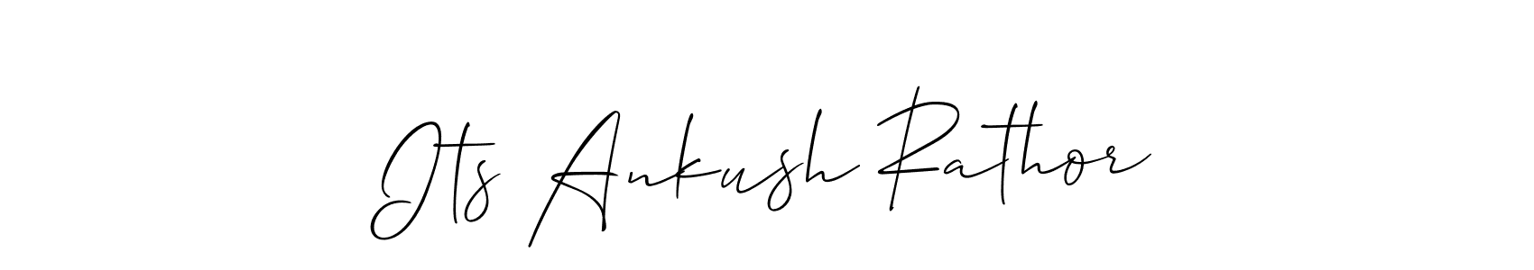 How to Draw Its Ankush Rathor signature style? Allison_Script is a latest design signature styles for name Its Ankush Rathor. Its Ankush Rathor signature style 2 images and pictures png