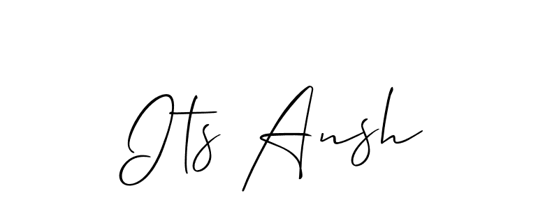 Make a beautiful signature design for name Its Ansh. With this signature (Allison_Script) style, you can create a handwritten signature for free. Its Ansh signature style 2 images and pictures png