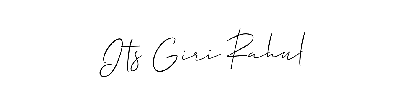 if you are searching for the best signature style for your name Its Giri Rahul. so please give up your signature search. here we have designed multiple signature styles  using Allison_Script. Its Giri Rahul signature style 2 images and pictures png