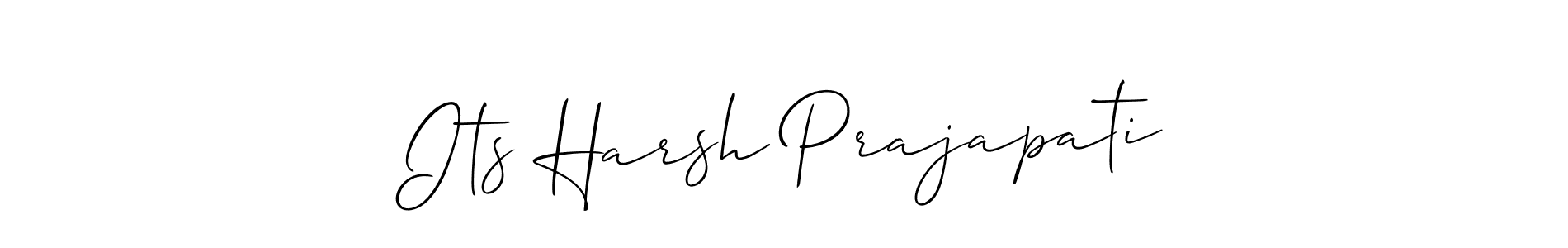 You should practise on your own different ways (Allison_Script) to write your name (Its Harsh Prajapati) in signature. don't let someone else do it for you. Its Harsh Prajapati signature style 2 images and pictures png