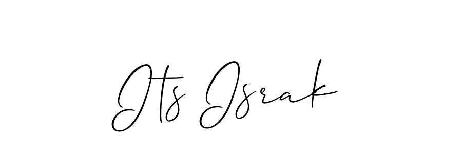 Also we have Its Israk name is the best signature style. Create professional handwritten signature collection using Allison_Script autograph style. Its Israk signature style 2 images and pictures png