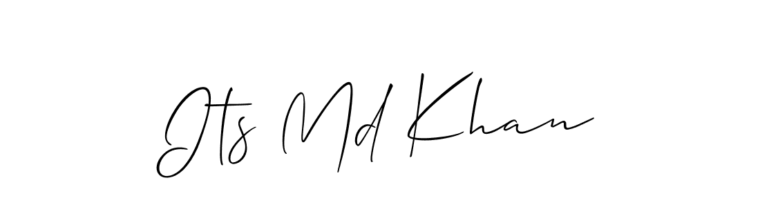 Similarly Allison_Script is the best handwritten signature design. Signature creator online .You can use it as an online autograph creator for name Its Md Khan. Its Md Khan signature style 2 images and pictures png