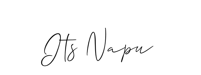 Also we have Its Napu name is the best signature style. Create professional handwritten signature collection using Allison_Script autograph style. Its Napu signature style 2 images and pictures png