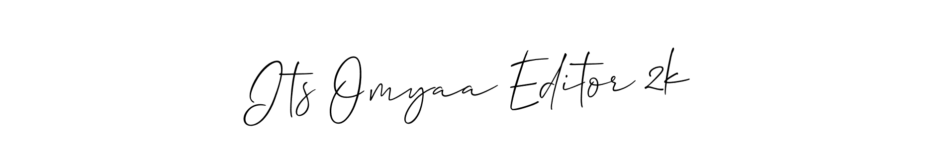 Create a beautiful signature design for name Its Omyaa Editor 2k. With this signature (Allison_Script) fonts, you can make a handwritten signature for free. Its Omyaa Editor 2k signature style 2 images and pictures png