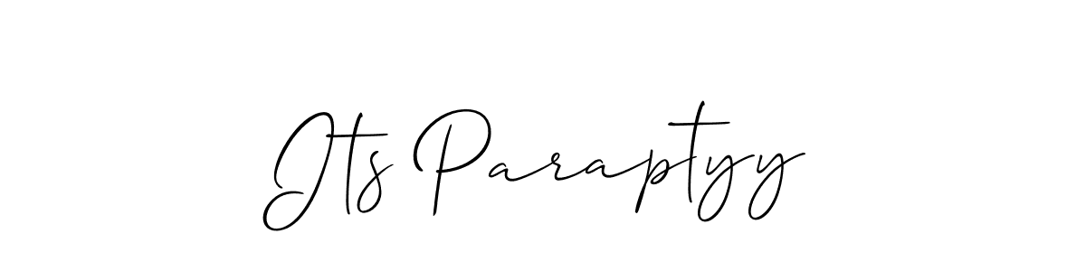 It looks lik you need a new signature style for name Its Paraptyy. Design unique handwritten (Allison_Script) signature with our free signature maker in just a few clicks. Its Paraptyy signature style 2 images and pictures png