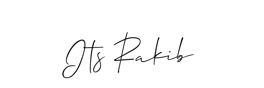 Make a beautiful signature design for name Its Rakib. With this signature (Allison_Script) style, you can create a handwritten signature for free. Its Rakib signature style 2 images and pictures png