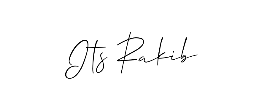 Use a signature maker to create a handwritten signature online. With this signature software, you can design (Allison_Script) your own signature for name Its Rakib. Its Rakib signature style 2 images and pictures png