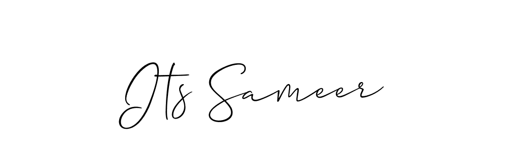 The best way (Allison_Script) to make a short signature is to pick only two or three words in your name. The name Its Sameer include a total of six letters. For converting this name. Its Sameer signature style 2 images and pictures png