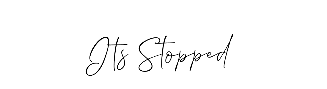 Best and Professional Signature Style for Its Stopped. Allison_Script Best Signature Style Collection. Its Stopped signature style 2 images and pictures png