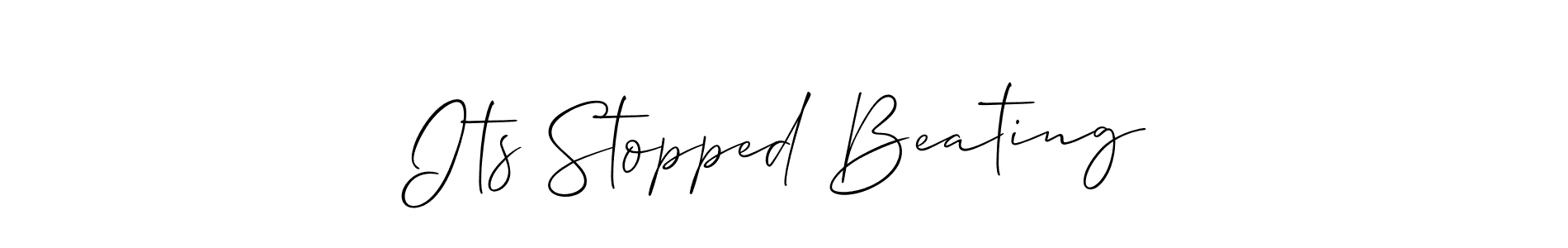 This is the best signature style for the Its Stopped Beating name. Also you like these signature font (Allison_Script). Mix name signature. Its Stopped Beating signature style 2 images and pictures png