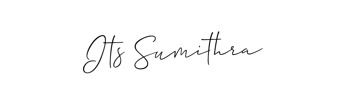 Also we have Its Sumithra name is the best signature style. Create professional handwritten signature collection using Allison_Script autograph style. Its Sumithra signature style 2 images and pictures png