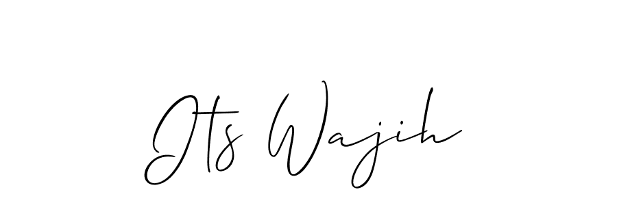 Its Wajih stylish signature style. Best Handwritten Sign (Allison_Script) for my name. Handwritten Signature Collection Ideas for my name Its Wajih. Its Wajih signature style 2 images and pictures png