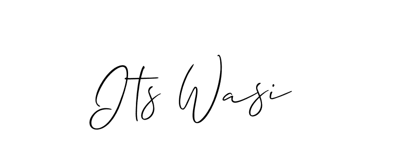 Design your own signature with our free online signature maker. With this signature software, you can create a handwritten (Allison_Script) signature for name Its Wasi. Its Wasi signature style 2 images and pictures png