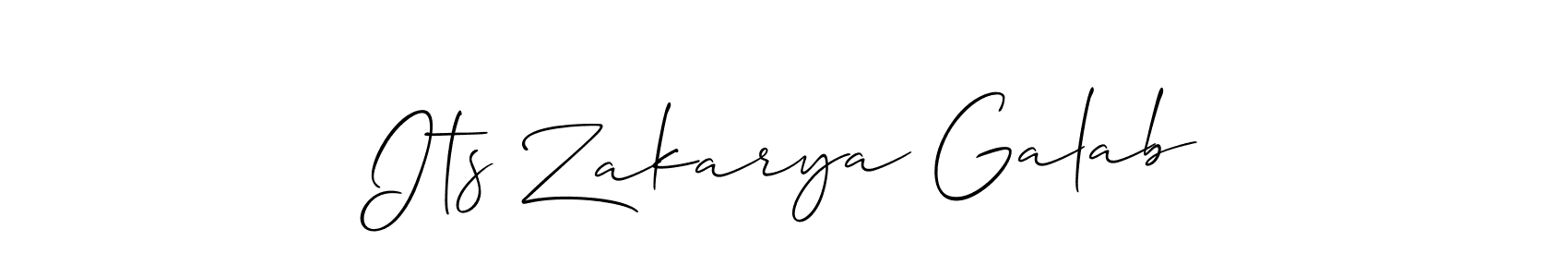 Make a beautiful signature design for name Its Zakarya Galab. Use this online signature maker to create a handwritten signature for free. Its Zakarya Galab signature style 2 images and pictures png
