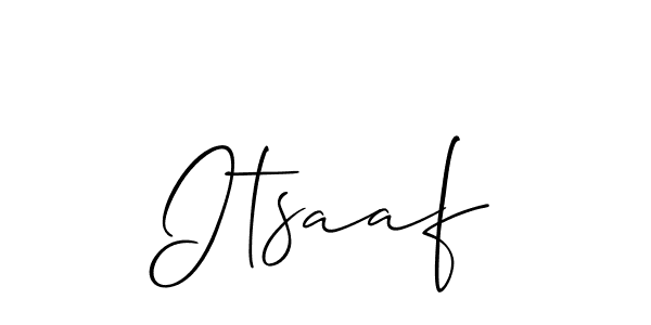 How to make Itsaaf name signature. Use Allison_Script style for creating short signs online. This is the latest handwritten sign. Itsaaf signature style 2 images and pictures png