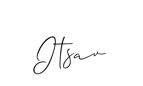You should practise on your own different ways (Allison_Script) to write your name (Itsav) in signature. don't let someone else do it for you. Itsav signature style 2 images and pictures png