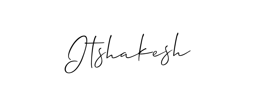 How to Draw Itshakesh signature style? Allison_Script is a latest design signature styles for name Itshakesh. Itshakesh signature style 2 images and pictures png