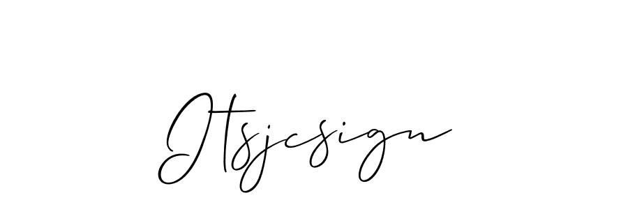 The best way (Allison_Script) to make a short signature is to pick only two or three words in your name. The name Itsjcsign include a total of six letters. For converting this name. Itsjcsign signature style 2 images and pictures png