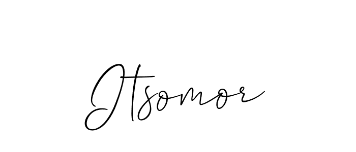 Make a beautiful signature design for name Itsomor. With this signature (Allison_Script) style, you can create a handwritten signature for free. Itsomor signature style 2 images and pictures png