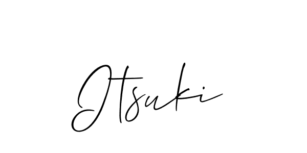 Make a beautiful signature design for name Itsuki. With this signature (Allison_Script) style, you can create a handwritten signature for free. Itsuki signature style 2 images and pictures png