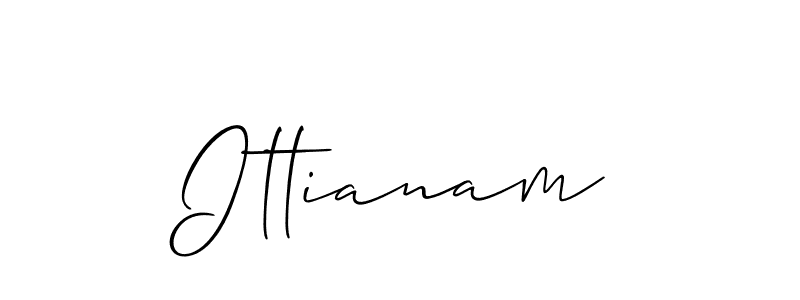Also we have Ittianam name is the best signature style. Create professional handwritten signature collection using Allison_Script autograph style. Ittianam signature style 2 images and pictures png
