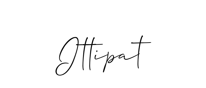 Design your own signature with our free online signature maker. With this signature software, you can create a handwritten (Allison_Script) signature for name Ittipat. Ittipat signature style 2 images and pictures png