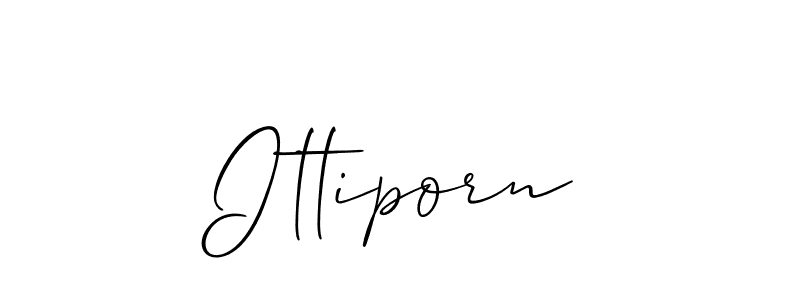 Allison_Script is a professional signature style that is perfect for those who want to add a touch of class to their signature. It is also a great choice for those who want to make their signature more unique. Get Ittiporn name to fancy signature for free. Ittiporn signature style 2 images and pictures png