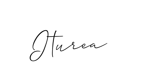 How to make Iturea name signature. Use Allison_Script style for creating short signs online. This is the latest handwritten sign. Iturea signature style 2 images and pictures png