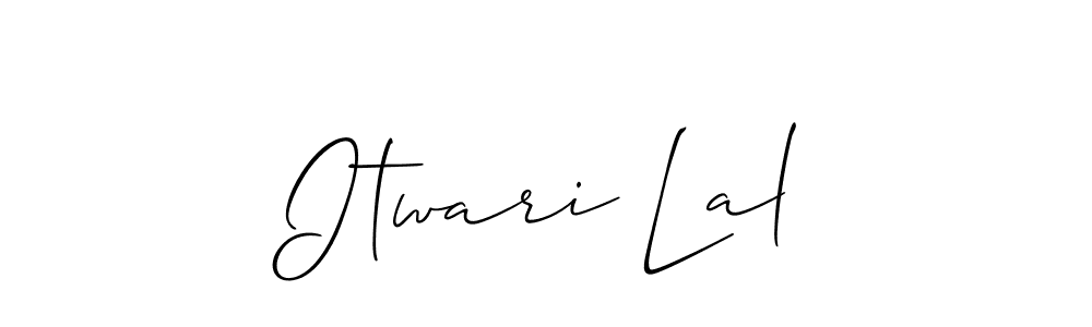 Also You can easily find your signature by using the search form. We will create Itwari Lal name handwritten signature images for you free of cost using Allison_Script sign style. Itwari Lal signature style 2 images and pictures png