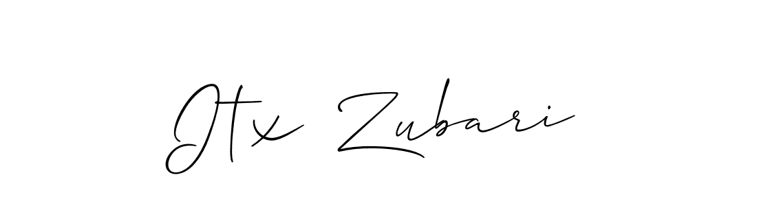 How to Draw Itx  Zubari signature style? Allison_Script is a latest design signature styles for name Itx  Zubari. Itx  Zubari signature style 2 images and pictures png
