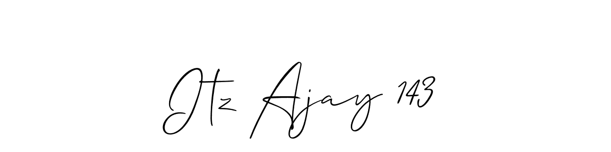Itz Ajay 143 stylish signature style. Best Handwritten Sign (Allison_Script) for my name. Handwritten Signature Collection Ideas for my name Itz Ajay 143. Itz Ajay 143 signature style 2 images and pictures png