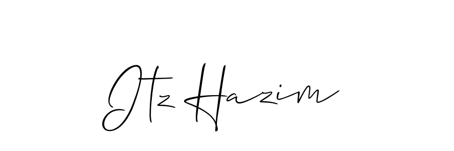 How to Draw Itz Hazim signature style? Allison_Script is a latest design signature styles for name Itz Hazim. Itz Hazim signature style 2 images and pictures png