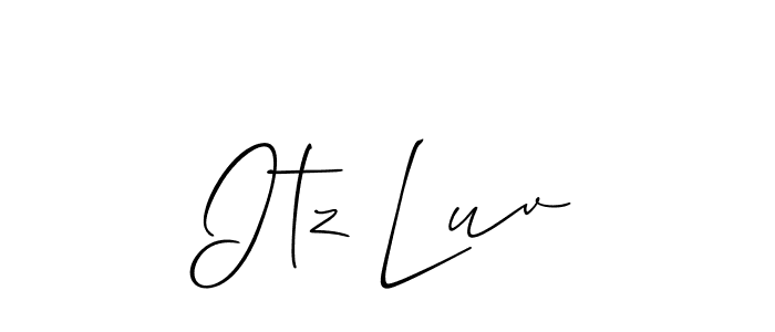 Create a beautiful signature design for name Itz Luv. With this signature (Allison_Script) fonts, you can make a handwritten signature for free. Itz Luv signature style 2 images and pictures png